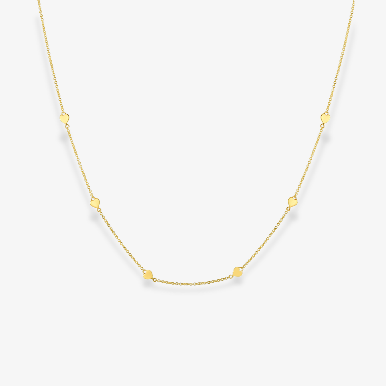 Gold Necklace Heart