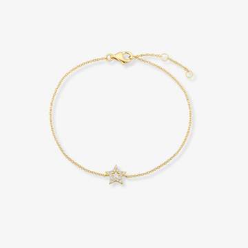 Diamond Open Star Bracelet