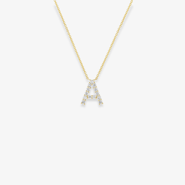 Jumbo Diamond Initial Necklace