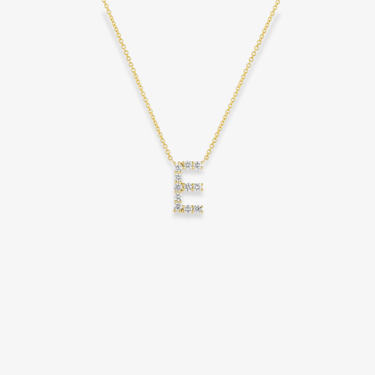Jumbo Diamond Initial Necklace