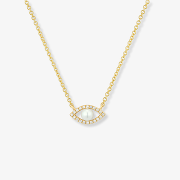 Evil Eye Pearl Necklace