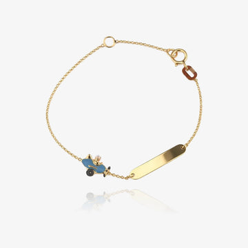 Airplane Baby Id Bracelet