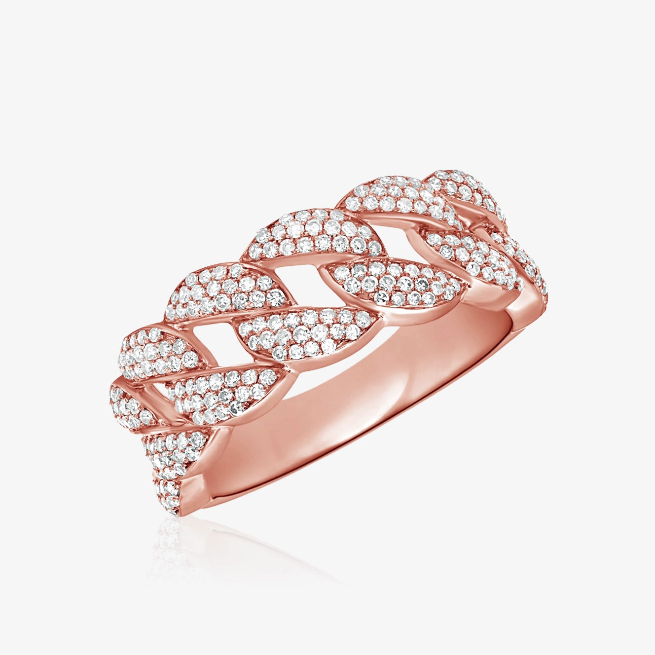 Cuban Chain Diamond Ring