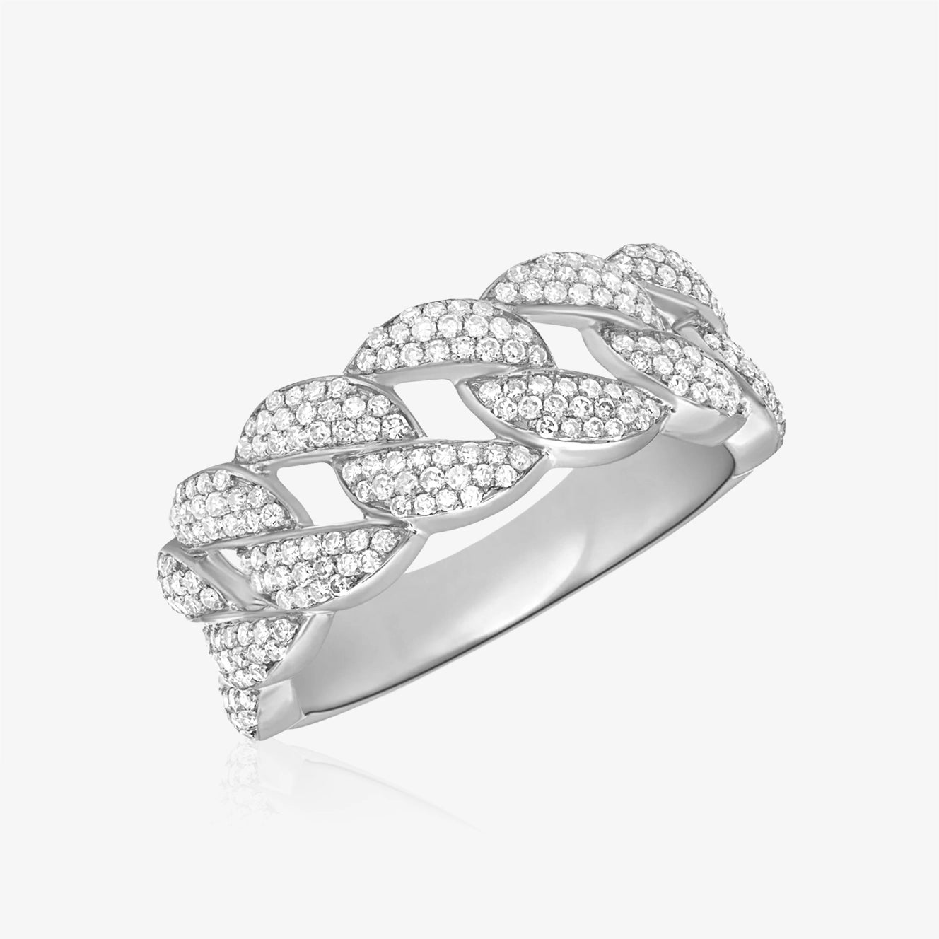 Cuban Chain Diamond Ring