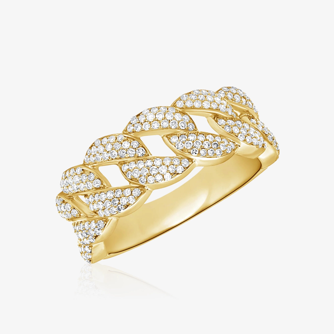 Cuban Chain Diamond Ring