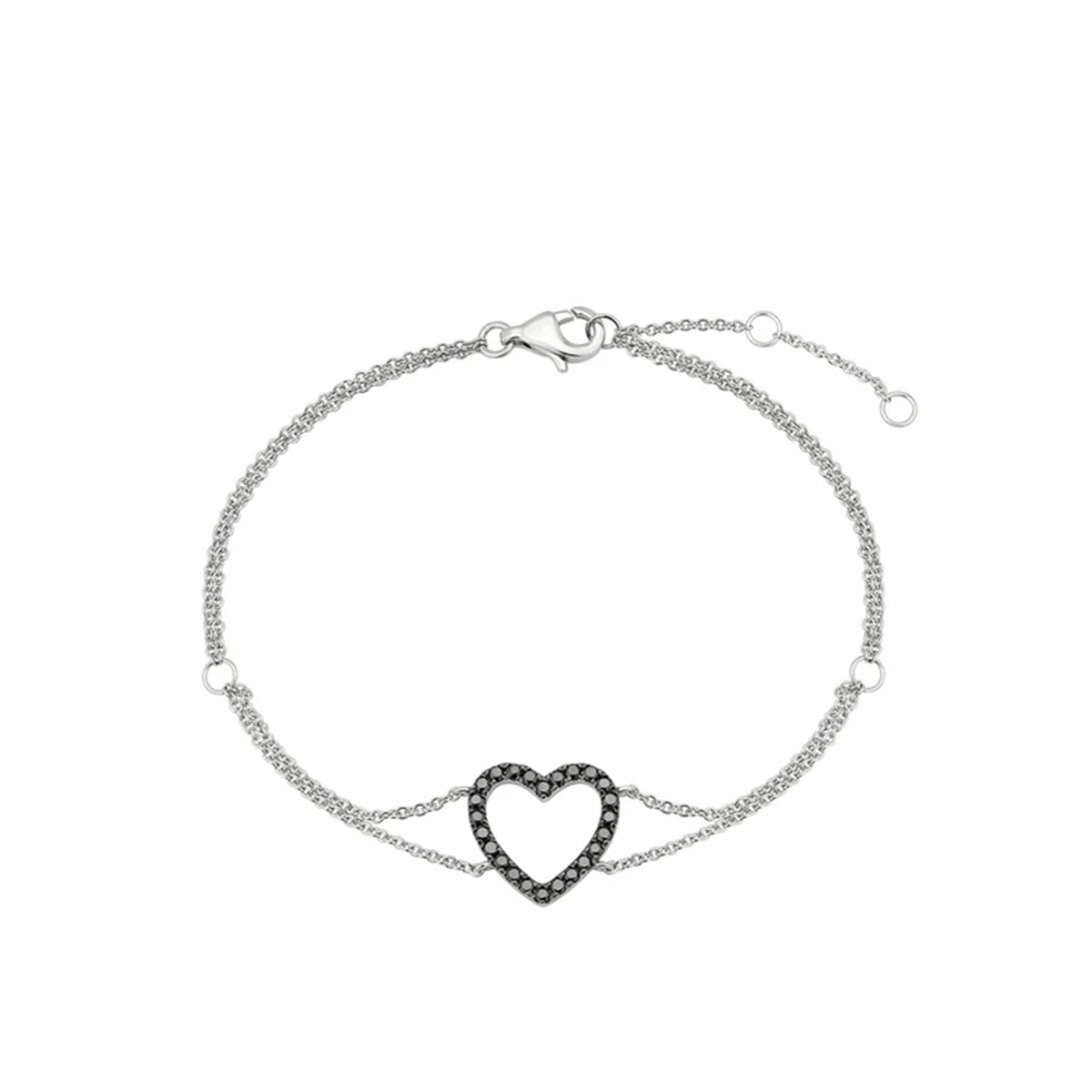Double Row Heart Bracelet
