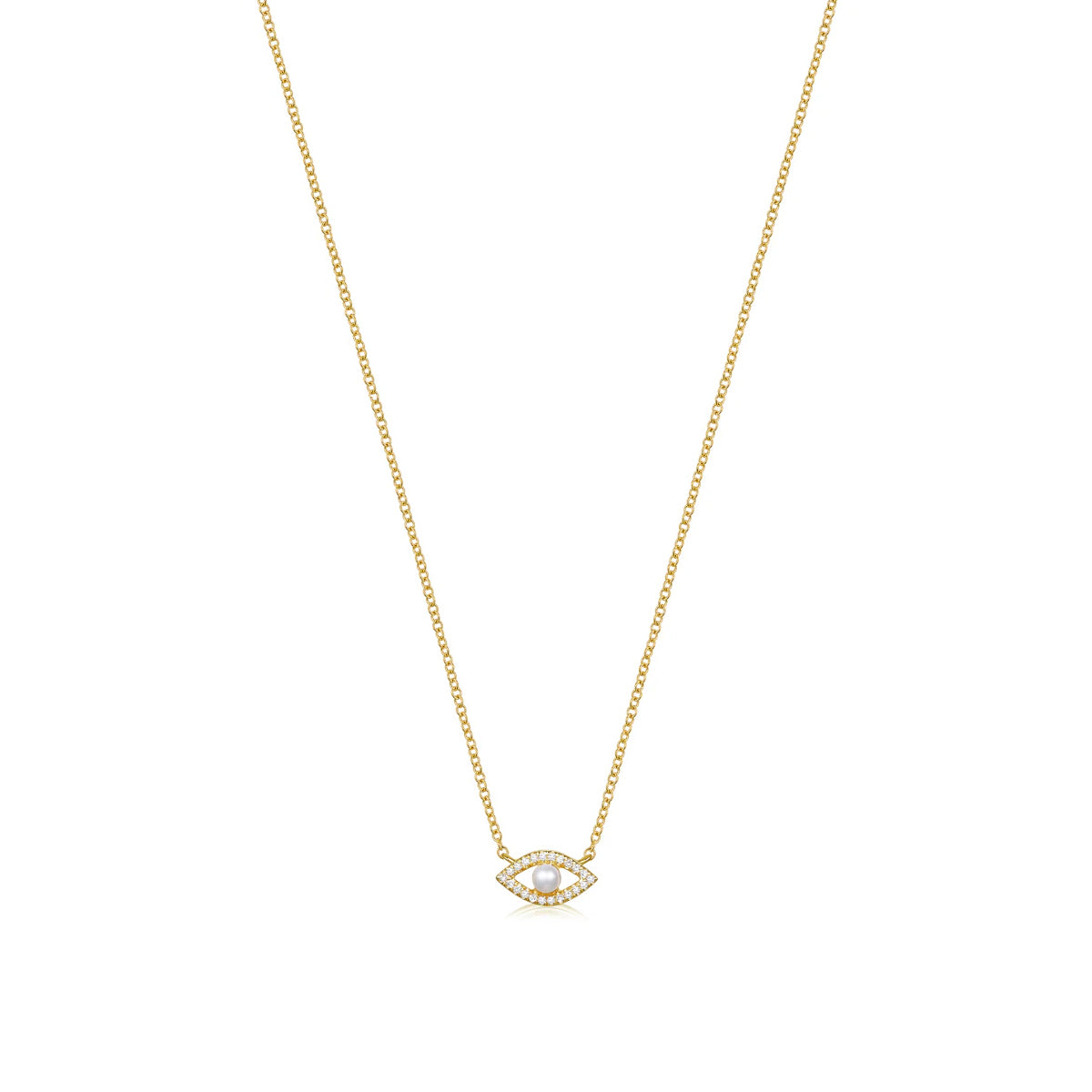 Collar de perlas de mal de ojo 