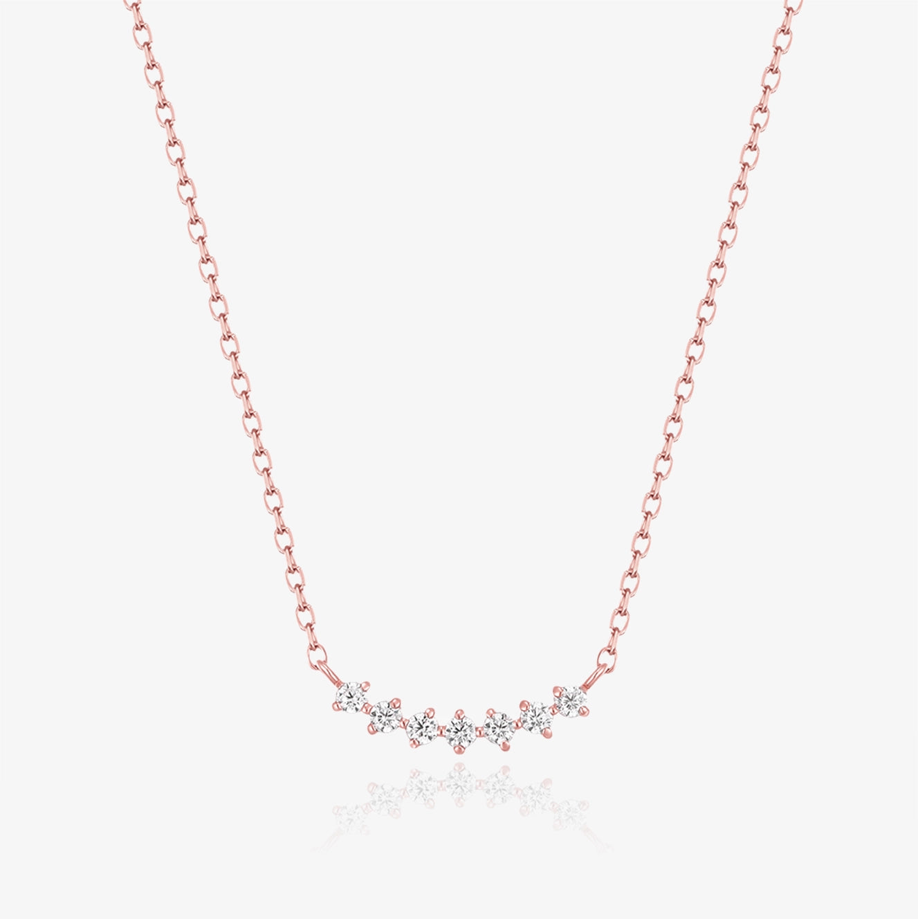 Lab Diamond Smile Necklace