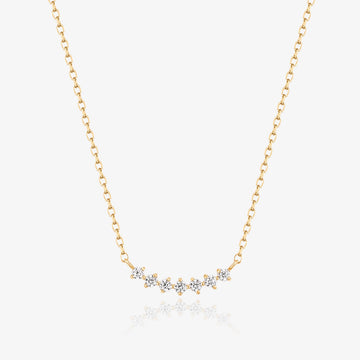 Lab Diamond Smile Necklace