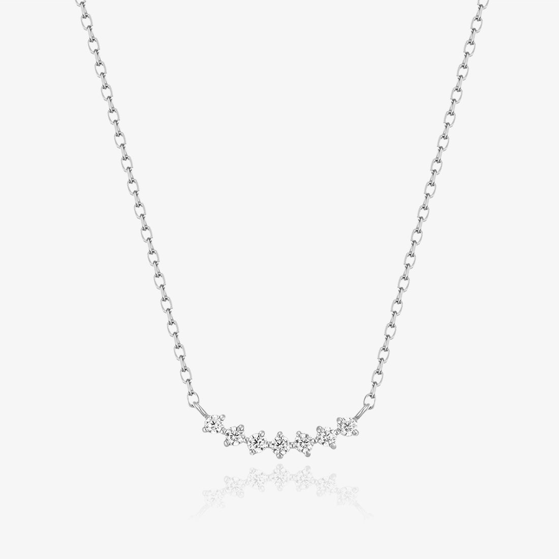 Lab Diamond Smile Necklace