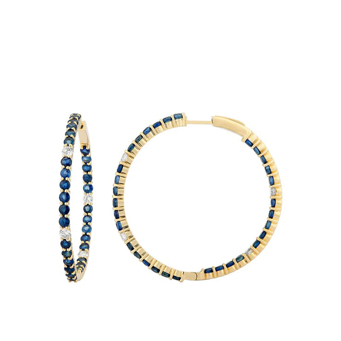 Gem and Diamond Hoop