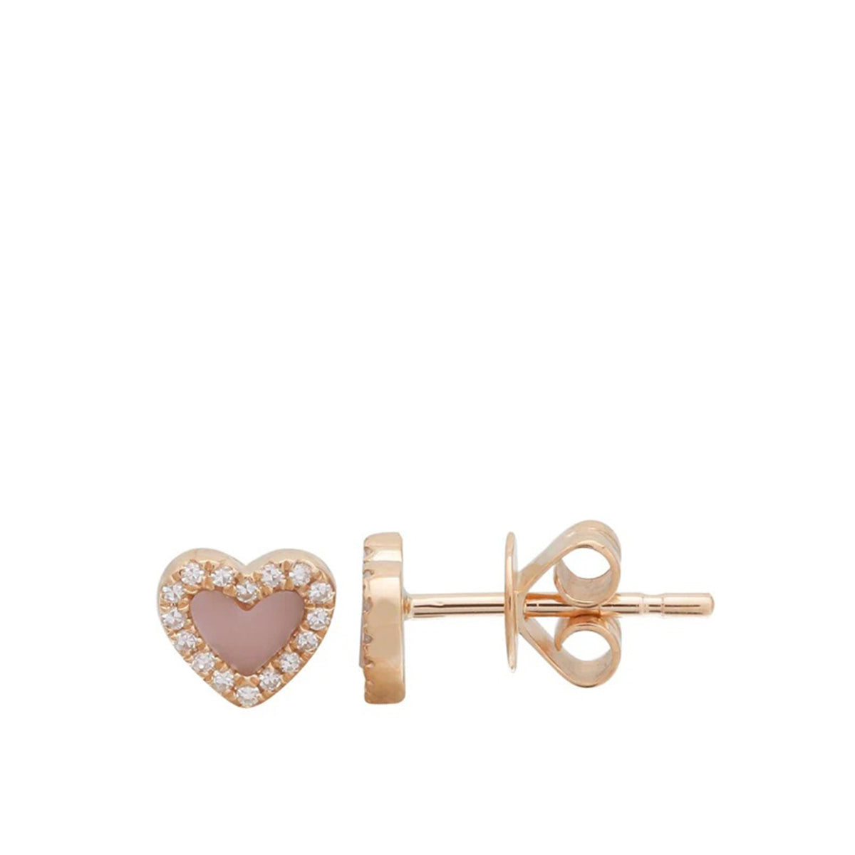 Gemstone Small Heart Earring