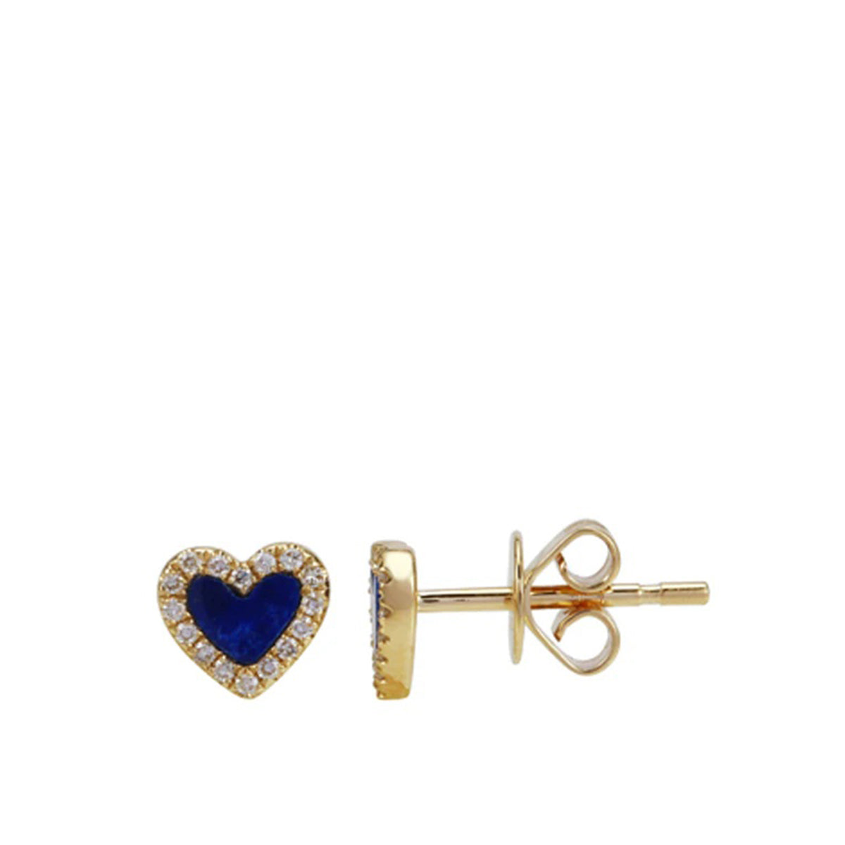 Gemstone Small Heart Earring
