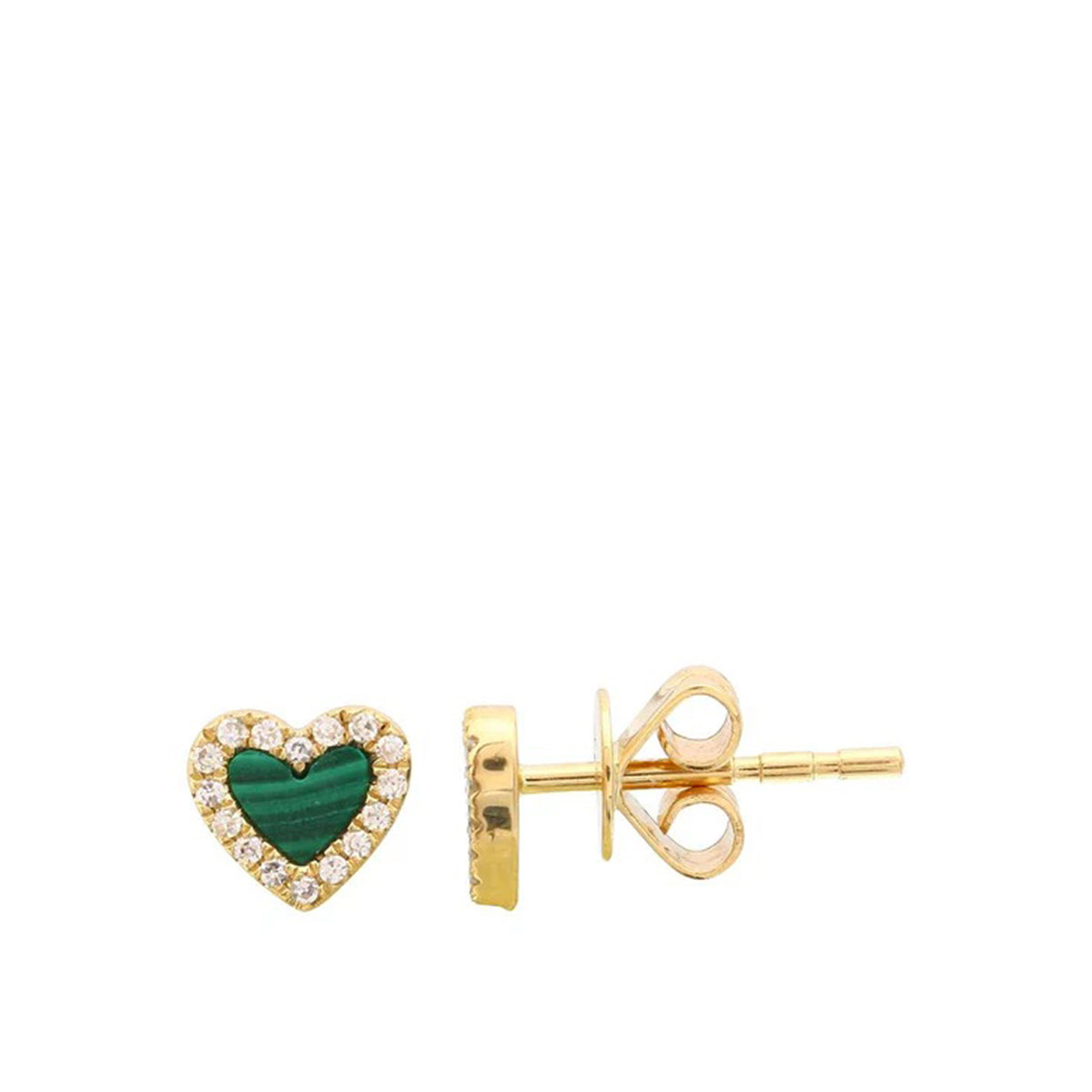Gemstone Small Heart Earring