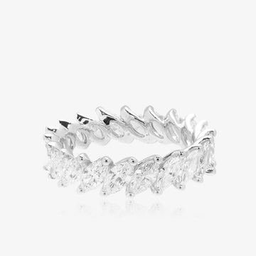Lab Marquise Diamond Eternity Ring