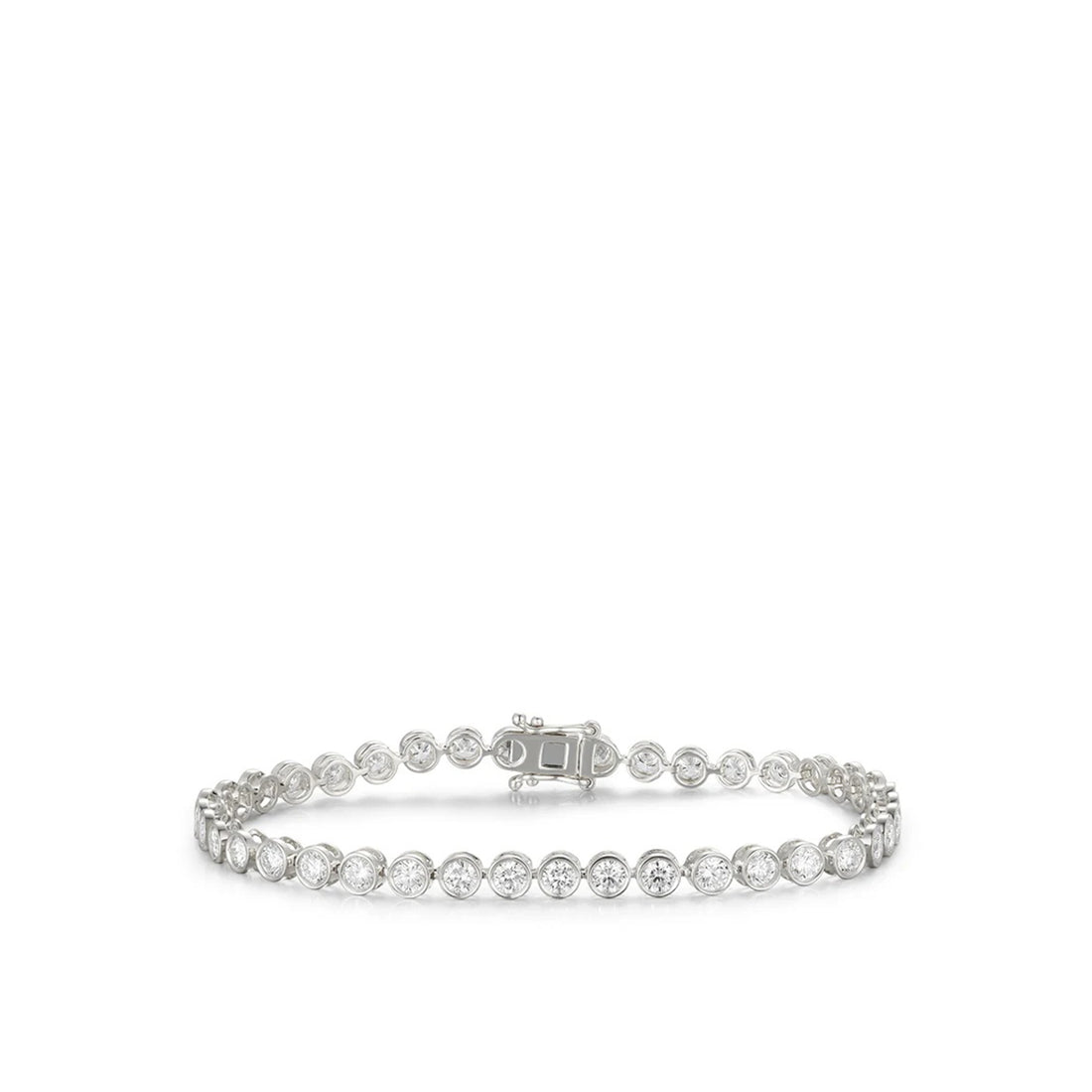 Lab Bezel Tennis Bracelet