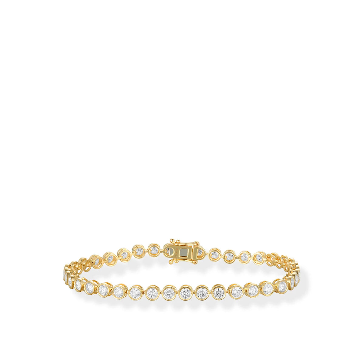 Lab Bezel Tennis Bracelet