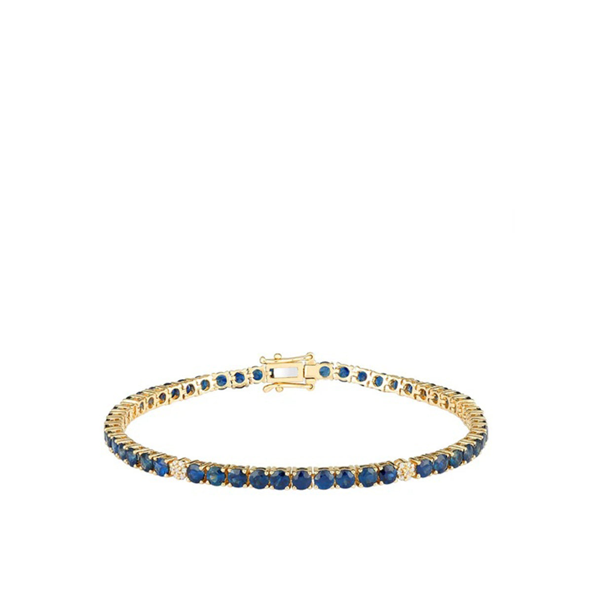 Pulsera de tenis de piedras preciosas medianas