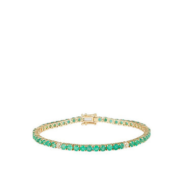 Pulsera de tenis de piedras preciosas medianas