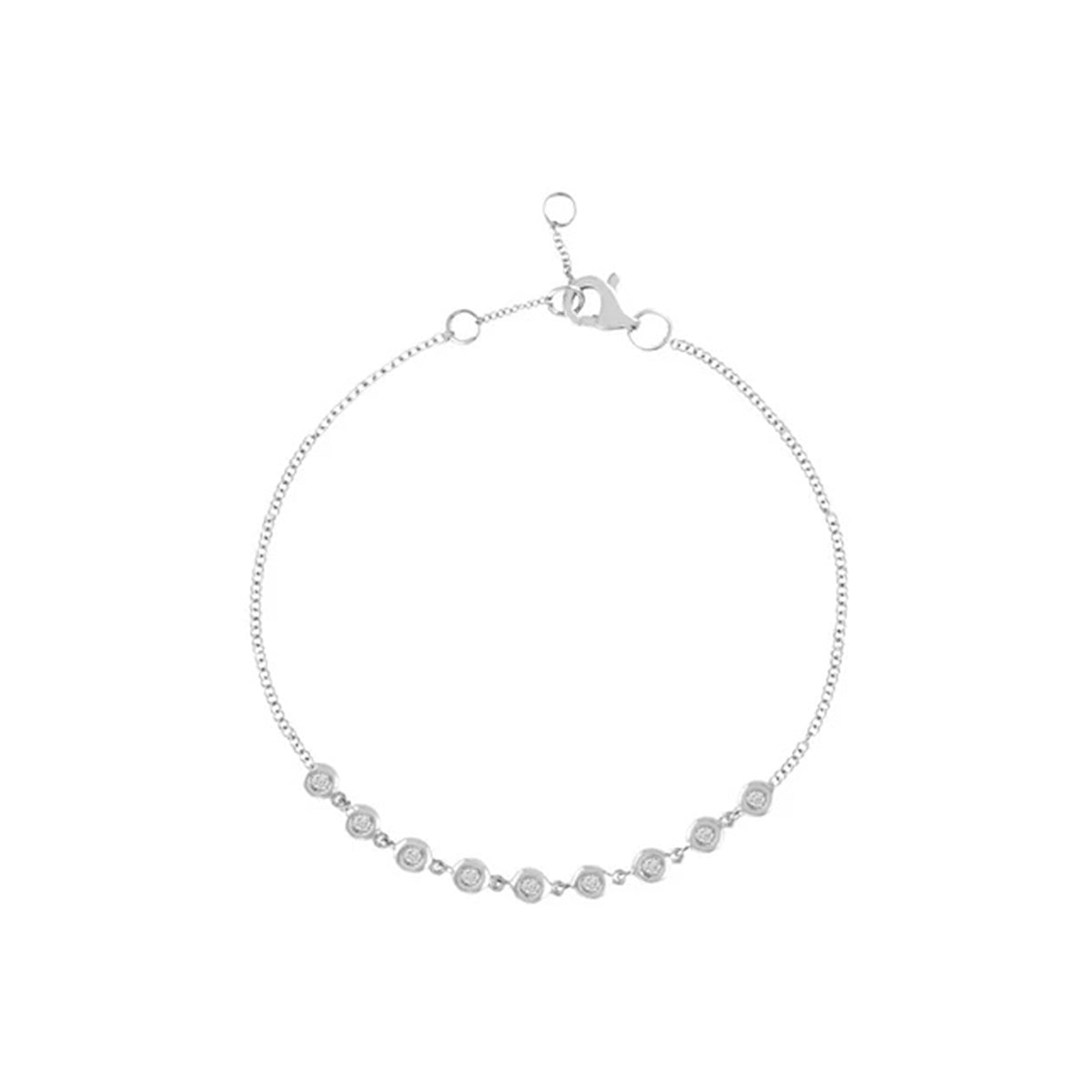 Multi Diamond Bezel Bracelet