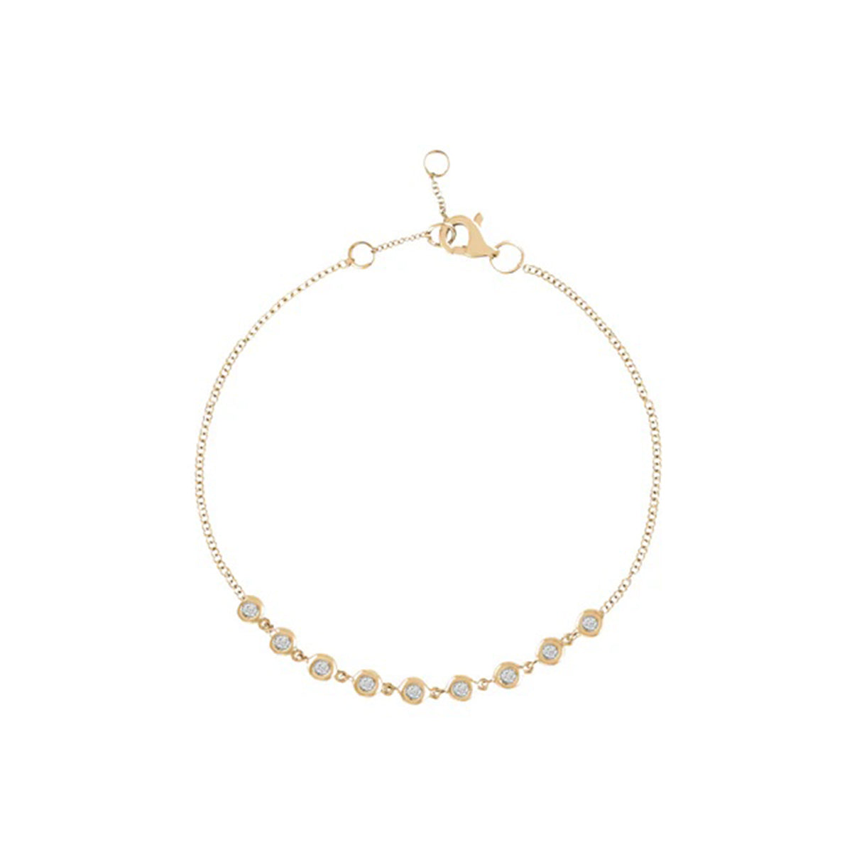 Multi Diamond Bezel Bracelet