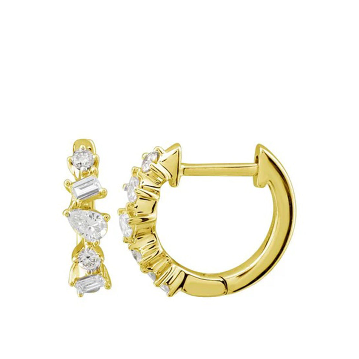 Multishape Diamond Huggie