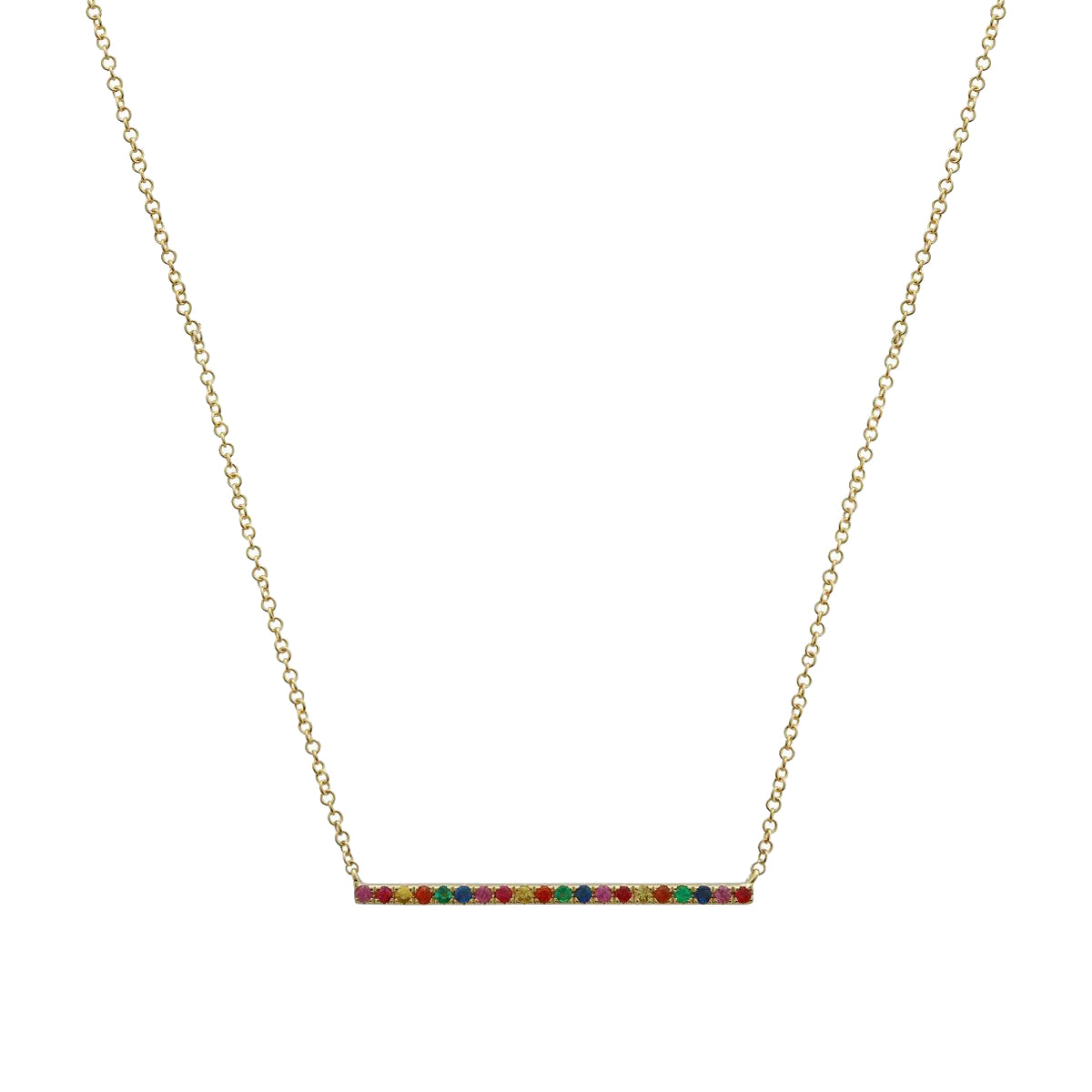 Collar de barra de arcoíris