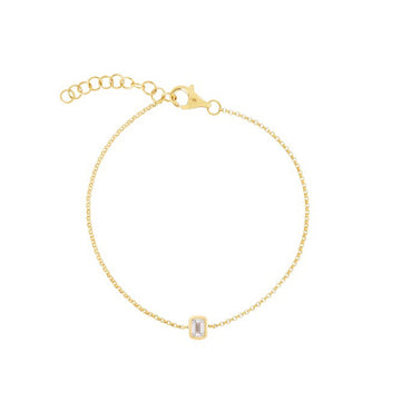 Solitaire Diamond Bezel Bracelet