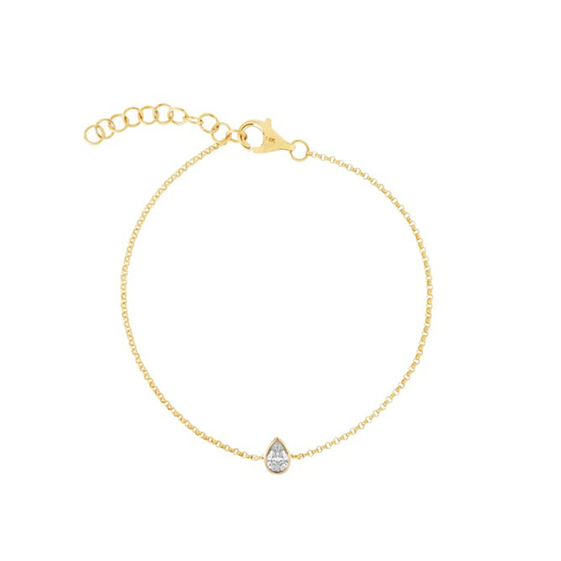 Solitaire Diamond Bezel Bracelet