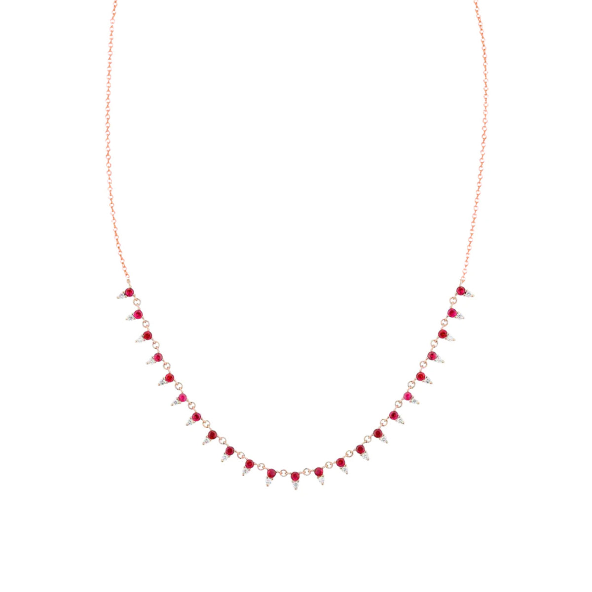 Collar de dos piedras de zafiro y diamantes 