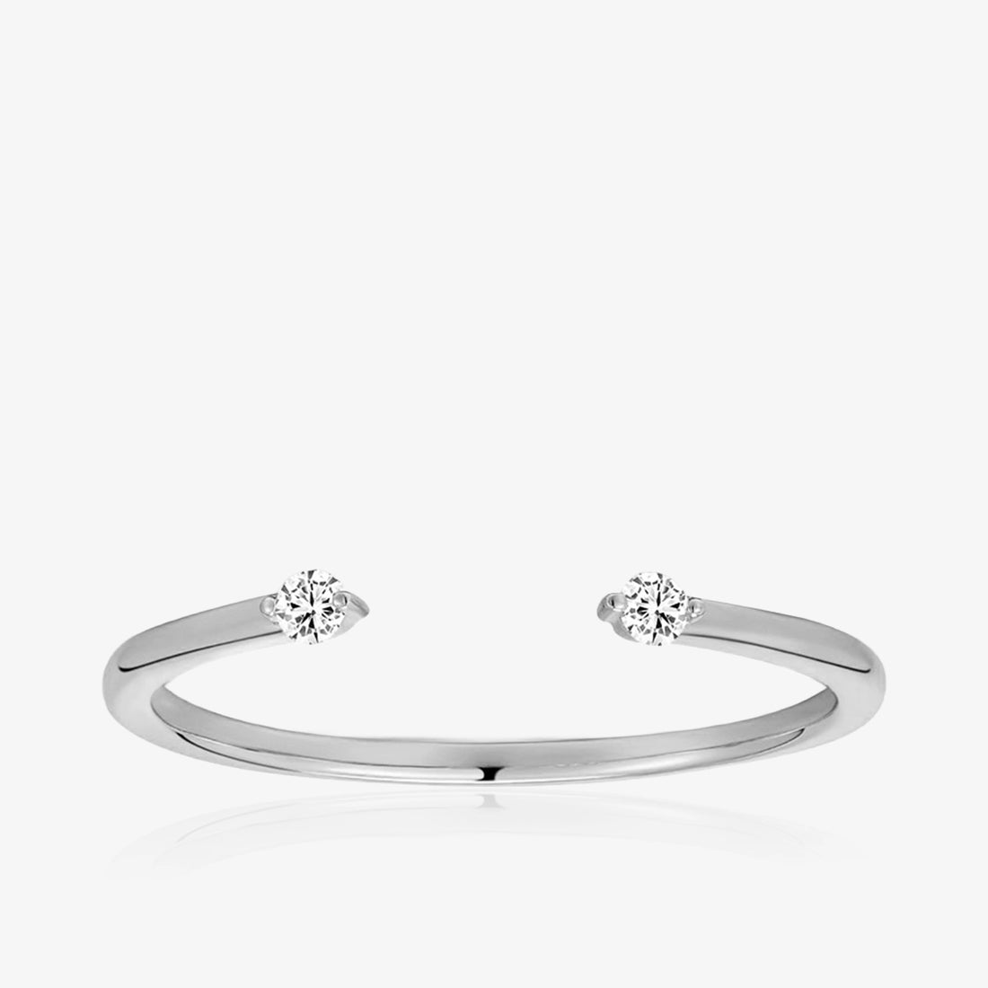 Lab Two Diamond Open Ring