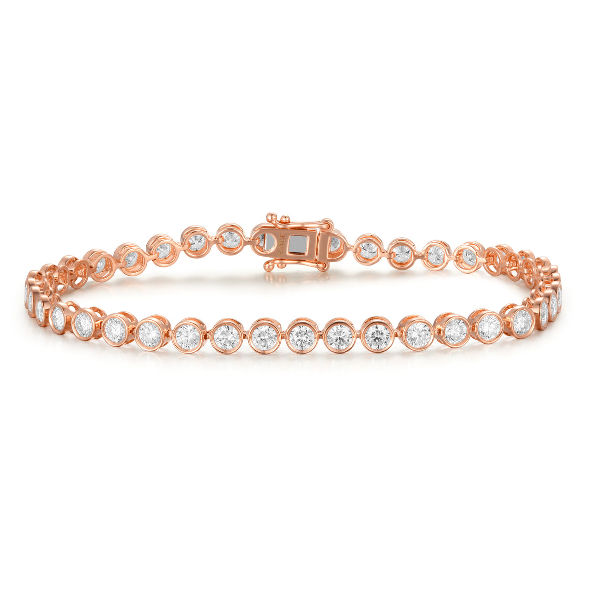 Round Bezel Tennis Bracelet