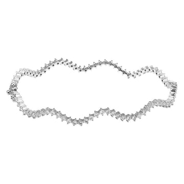Wave Diamond Bangle
