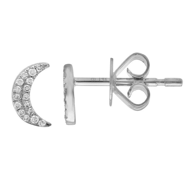 Moon Diamond Stud