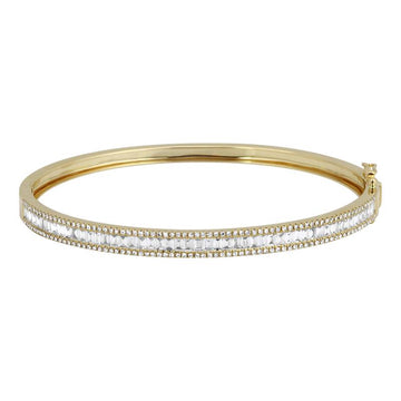 Brazalete de baguette y diamantes