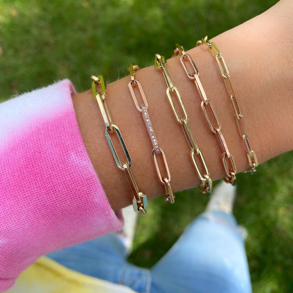 Medium Paper Clip Bracelet