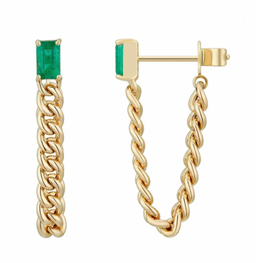 Stud Cuban Chain Piercing