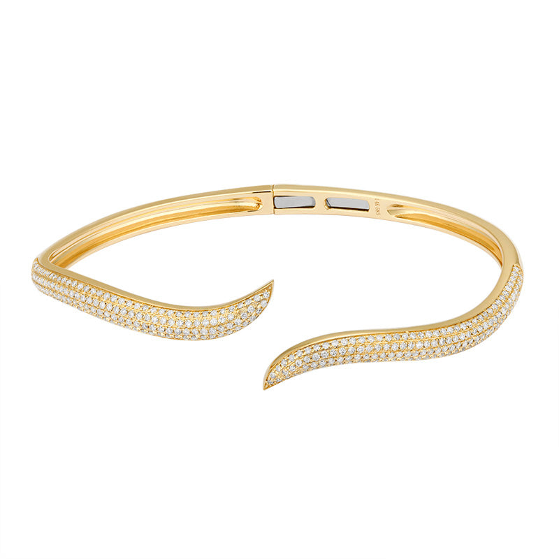Twist Diamond Bangle